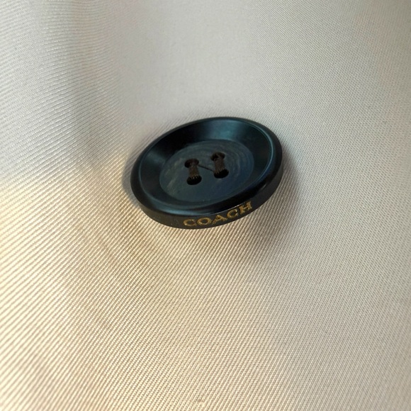 Coach Double-Breasted Tan Trench Coat - Picture 11 of 16